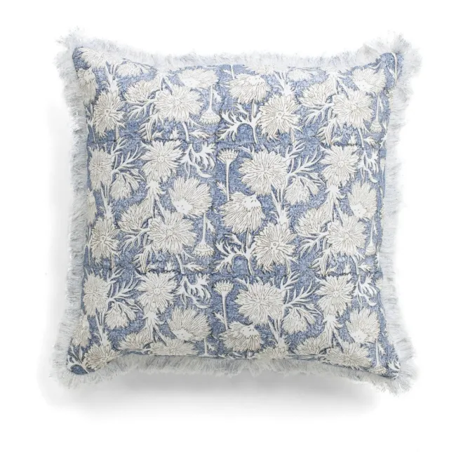 Chamois Cushion - Waterlily - Navy Blue - 50x50cm 2695 u/innmat