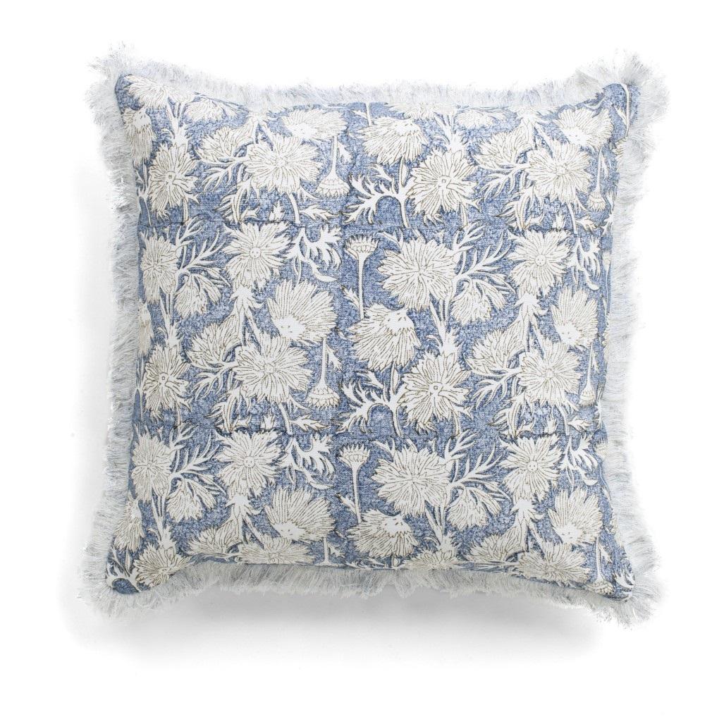 Chamois puter - Waterlily - Navy Blue - 50x50cm 2695 u/innmat