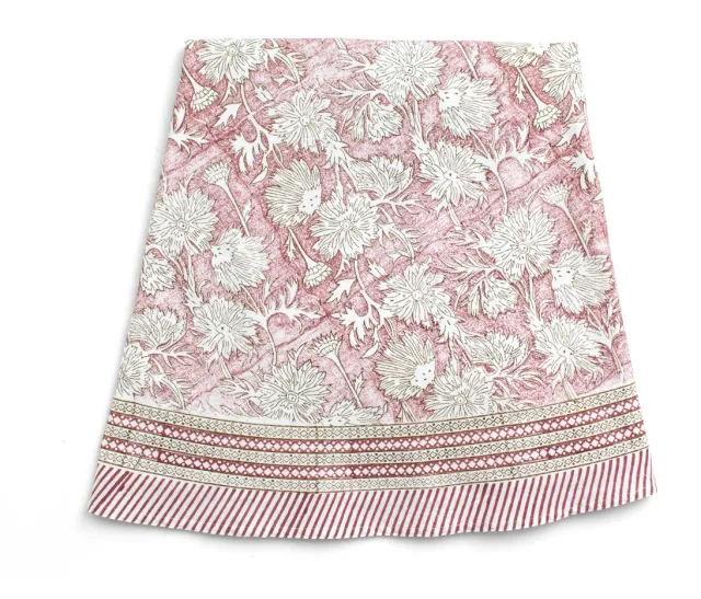 Chamois Tablecloth - Waterlily - Fuchsia Rose - round 220cm 2804