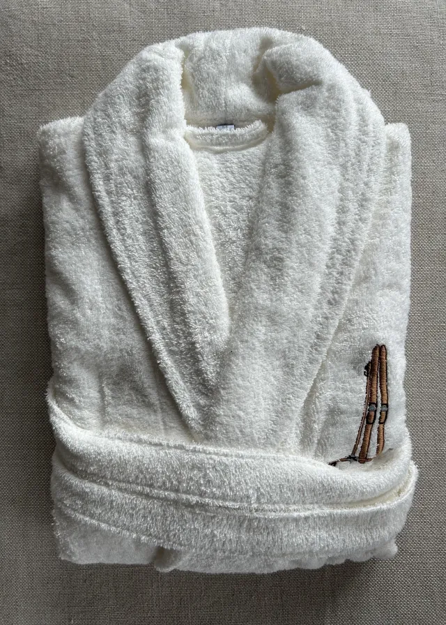 SKI badekåpe/morgenkåpe Cream