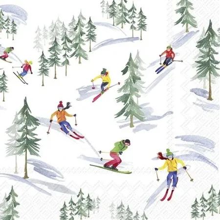Down The Slope Lunsj Servietter