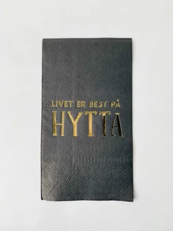 Livet er Best på Hytta Lunsj Servietter