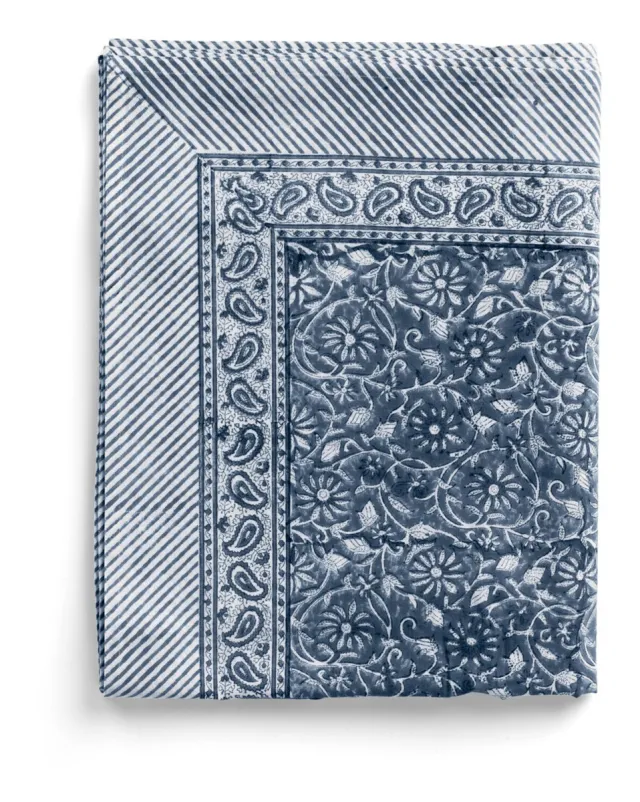 Chamois  Tabelcloth  Margerita - Navy Blue - 150x230 cm 2884