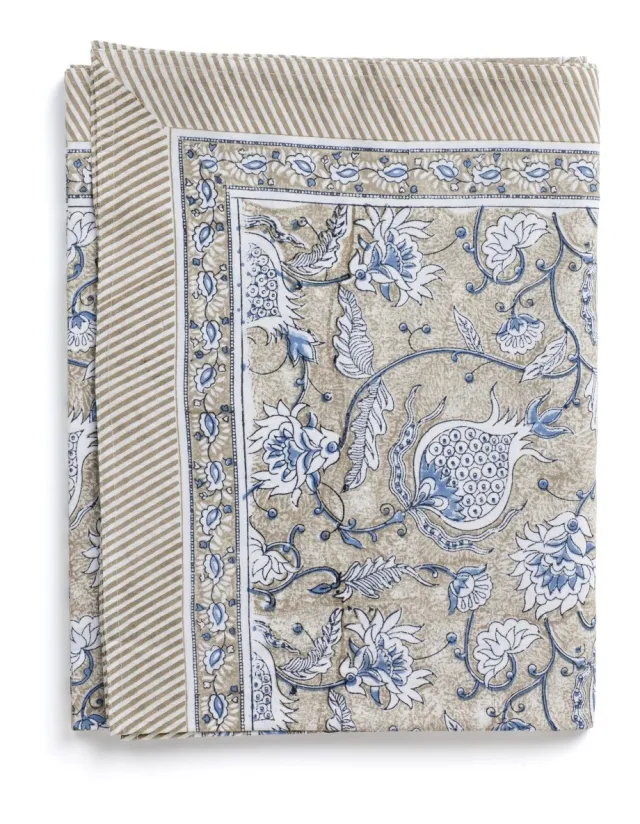 Chamois  Tablecloth  Pomegranate - Blue - 150x230cm 2701