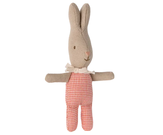 Maileg Rabbit, My - Red check