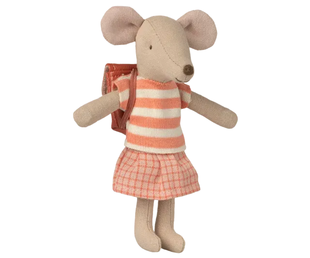 Maileg Tricycle mouse, Big sister - Coral