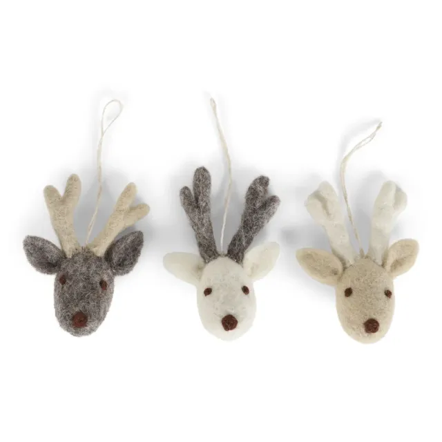Gry & Sif Faces Mini Reindeer - Set of 3