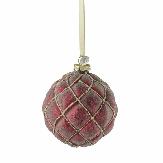 Norille bauble 10X10X10 cm. D. Red  Lene Bjerre