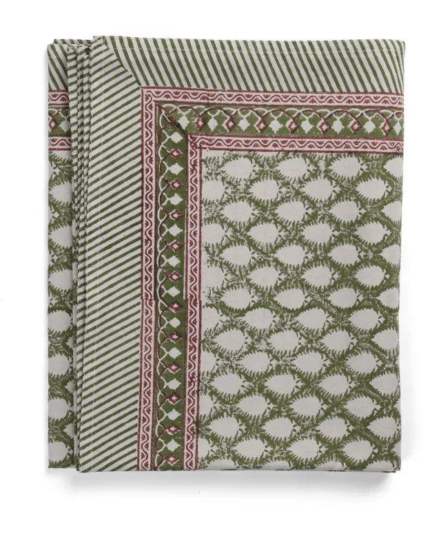 Chamois Tablecloth - Cypress - Green - 150x350cm 3235
