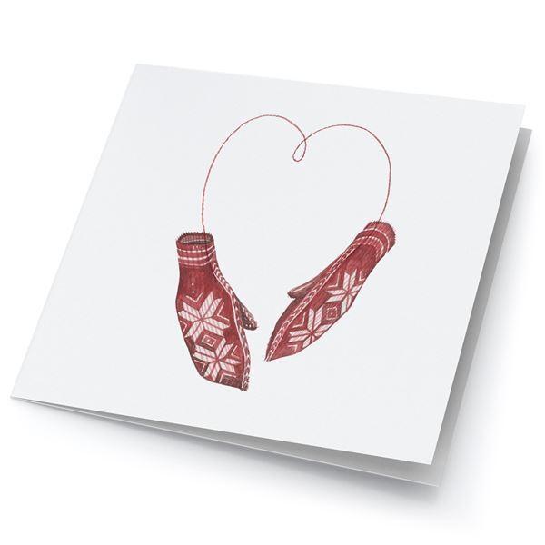 Kunstkort   hjerte  16,5 cm