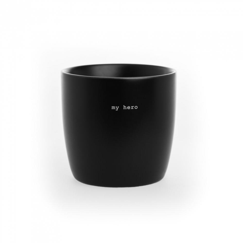 Søgne krus My hero sort